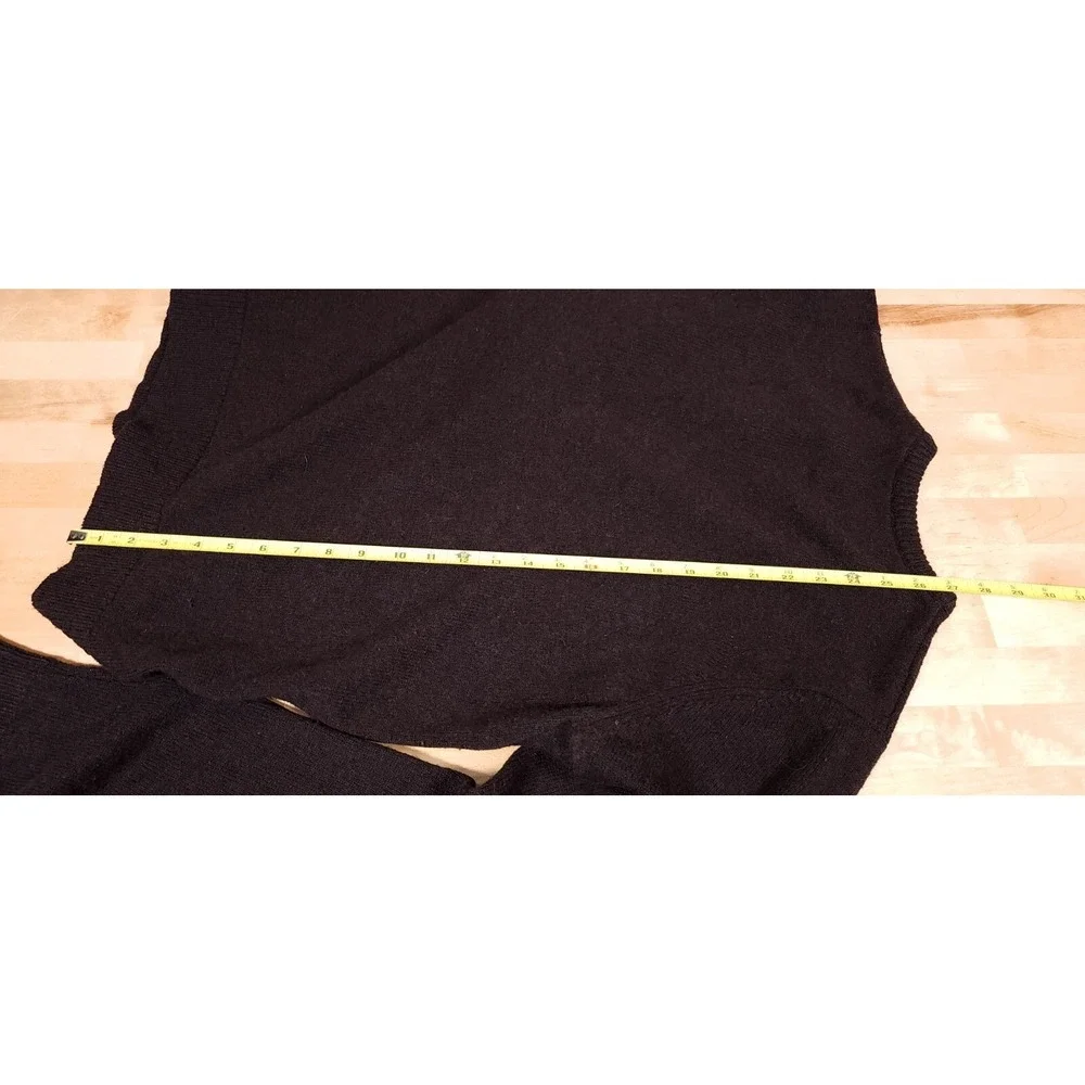 Abercrombie &‎ Fitch Sweater Brown Lambswool Size Large V Neck Long Sleeve